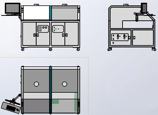 單缸在線選擇性波峰焊外形